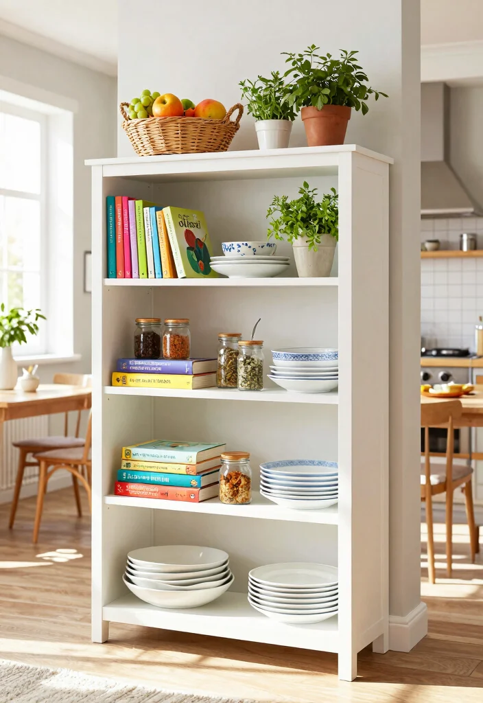 16 Kallax Shelving Unit Ideas That Maximize Storage 15 16 Kallax Shelving Unit Ideas That Maximize Storage - 5. Decorative Kitchen Storage 1
