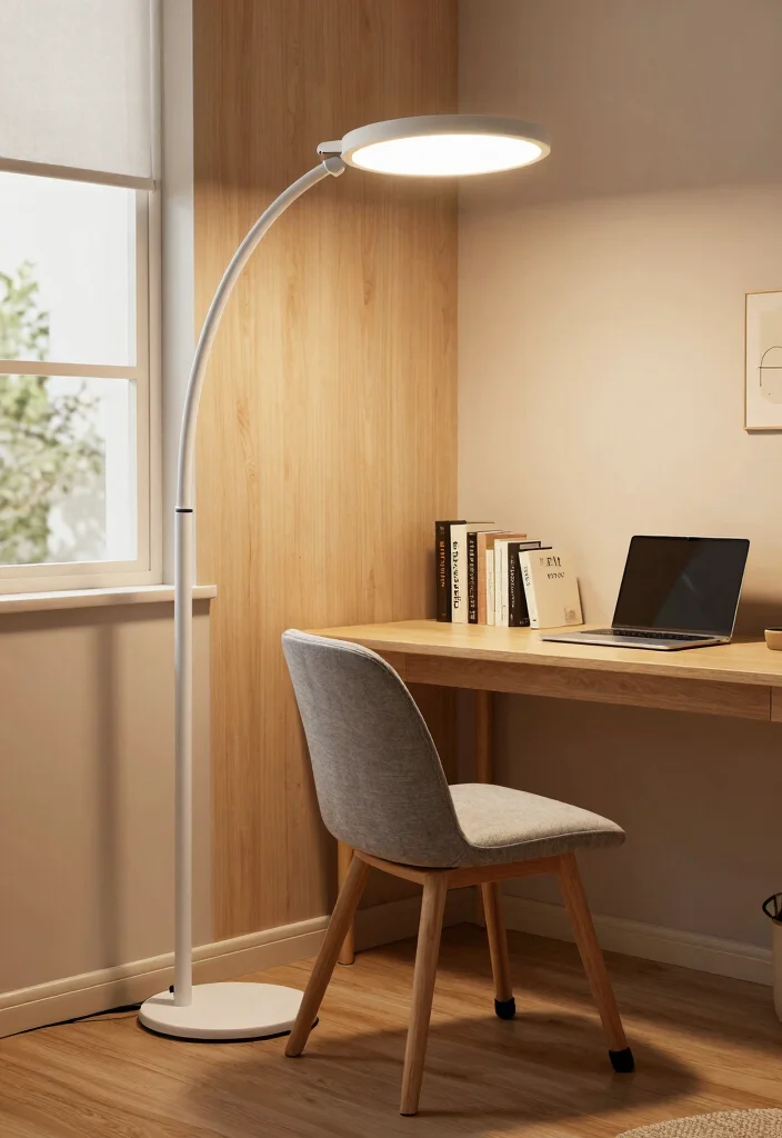 16 LED Floor Lamp Ideas With Modern Glow - 6. Flexible and Functional 1