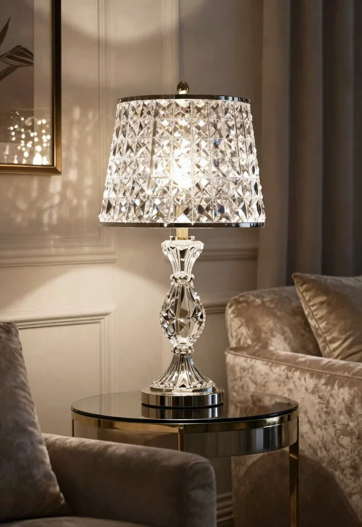 16 Modern Table Lamp Ideas That Elevate Any Room - 14. Luxurious Crystal Lamps 1