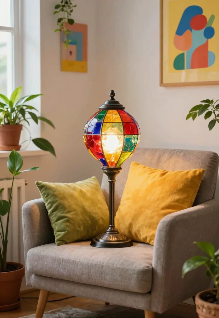16 Modern Table Lamp Ideas That Elevate Any Room - 8. Colorful Glass Lamps 1