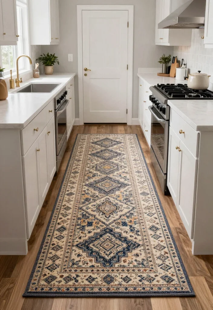 16 Rug Runner Kitchen Ideas That Blend Style & Function - 9. Custom-Made Rugs for Personal Touch 1