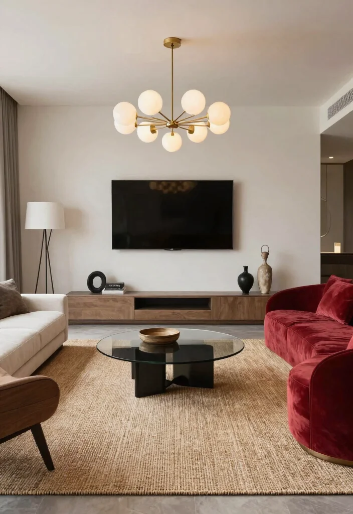 16 Sisal Rug Living Room Ideas With Natural Texture 50 16 Sisal Rug Living Room Ideas With Natural Texture - 10. Contemporary Elegance 1