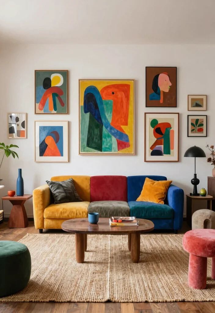 16 Sisal Rug Living Room Ideas With Natural Texture 51 16 Sisal Rug Living Room Ideas With Natural Texture - 11. Artsy Abode 1