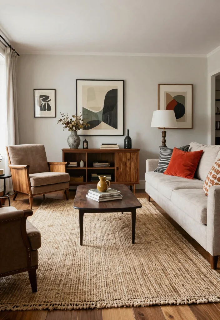 16 Sisal Rug Living Room Ideas With Natural Texture 53 16 Sisal Rug Living Room Ideas With Natural Texture - 13. Transitional Style 1