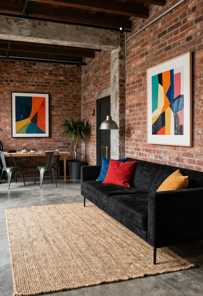 16 Sisal Rug Living Room Ideas With Natural Texture 48 16 Sisal Rug Living Room Ideas With Natural Texture - 8. Urban Industrial 1