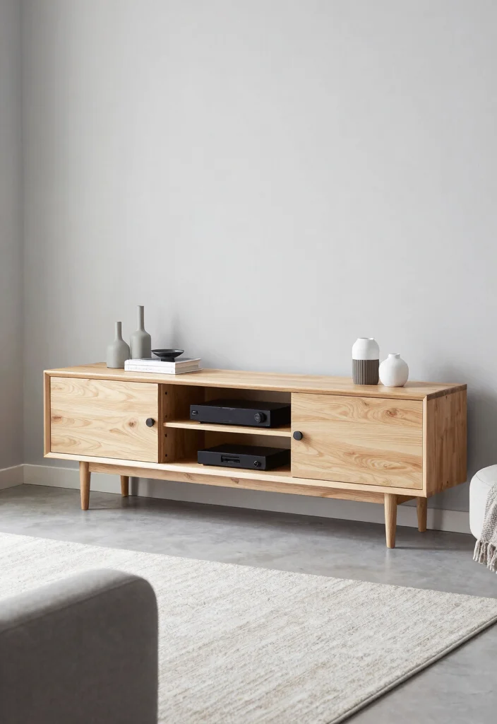 16 TV Unit Design for Living Room Ideas That Wow 2 16 TV Unit Design for Living Room Ideas That Wow - 2. Scandinavian Style TV Unit 1