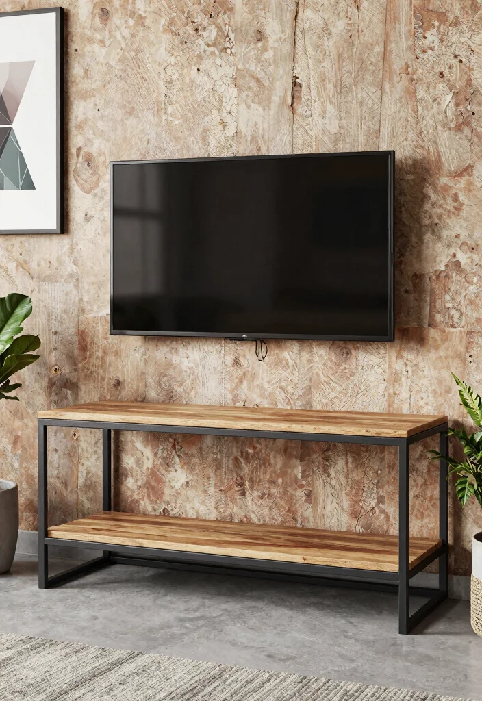 16 TV Unit Design for Living Room Ideas That Wow 17 16 TV Unit Design for Living Room Ideas That Wow - 7. Sleek Metal Frame Units 1