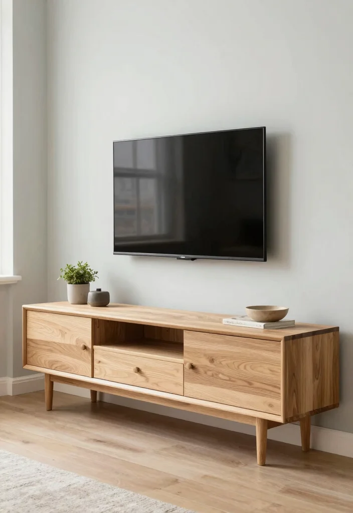 16 TV Unit Minimal Design Ideas That Stay Sleek 12 16 TV Unit Minimal Design Ideas That Stay Sleek - 2. Minimalist TV Cabinet with Clean Lines 1