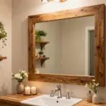 16 Wooden Mirror Bathroom Ideas With Warm Charm