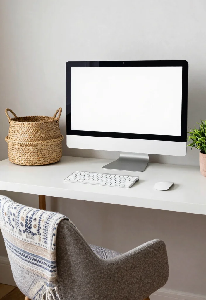16 iMac Desk Setup Aesthetic Ideas That Feel Clean 53 16 iMac Desk Setup Aesthetic Ideas That Feel Clean - 13. A Touch of Boho 1