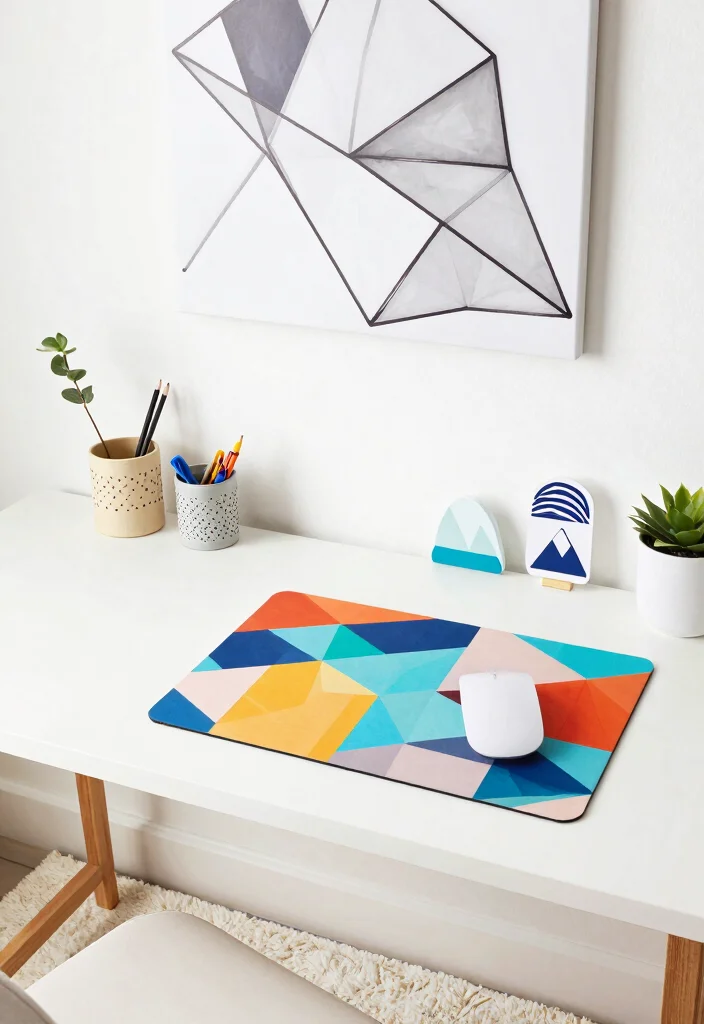 16 iMac Desk Setup Aesthetic Ideas That Feel Clean 4 16 iMac Desk Setup Aesthetic Ideas That Feel Clean - 4. Geometric Patterns 1