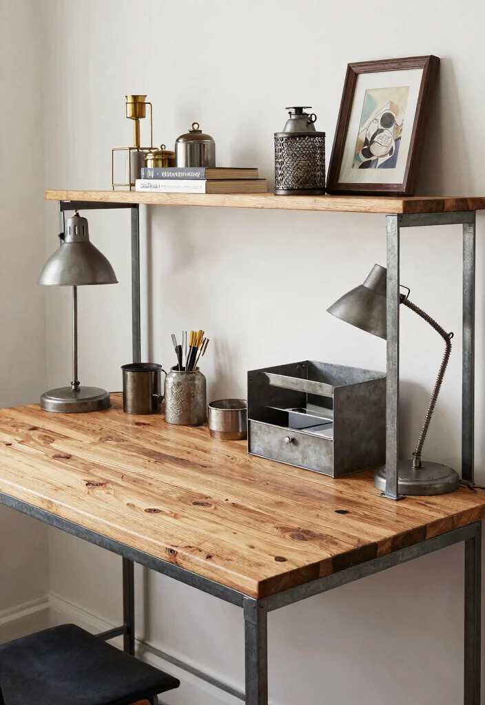 16 iMac Desk Setup Aesthetic Ideas That Feel Clean 26 16 iMac Desk Setup Aesthetic Ideas That Feel Clean - 6. Industrial Chic 1