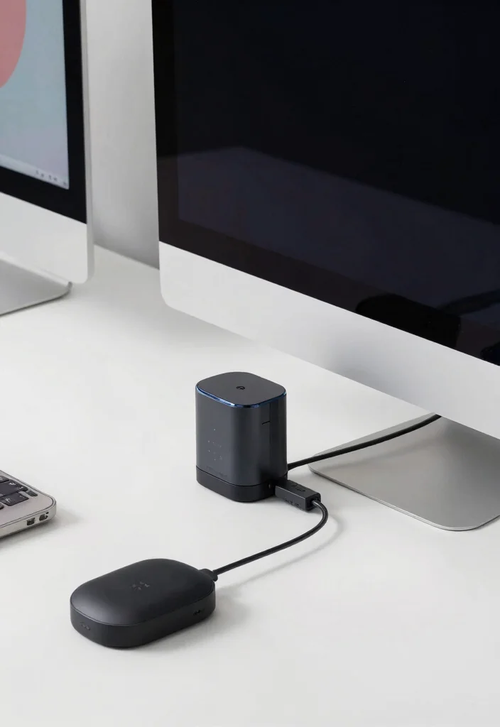 16 iMac Desk Setup Aesthetic Ideas That Feel Clean 39 16 iMac Desk Setup Aesthetic Ideas That Feel Clean - 9. Smart Tech Integration 1