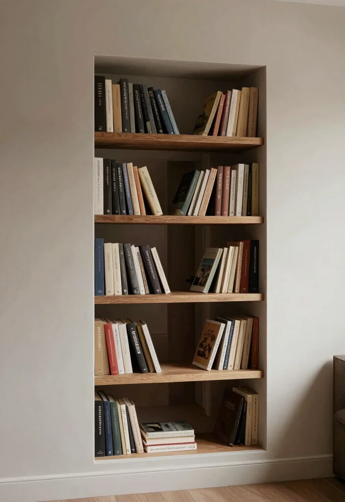 17 Bookshelf Inspiration Small Room Ideas That Feel Big 55 17 Bookshelf Inspiration Small Room Ideas That Feel Big - 15. Hidden Bookshelves for a Secretive Look 1