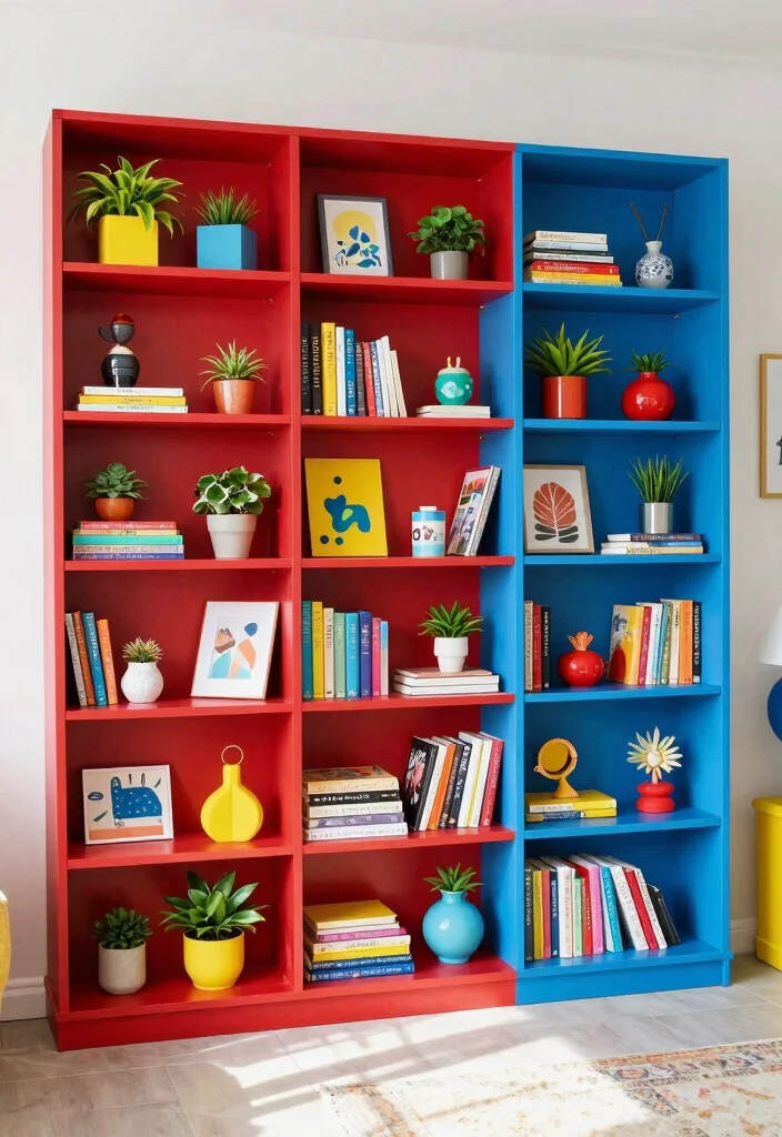 17 Bookshelf Inspiration Small Room Ideas That Feel Big 57 17 Bookshelf Inspiration Small Room Ideas That Feel Big - 17. Colorful Book Displays to Brighten Up Your Space 1