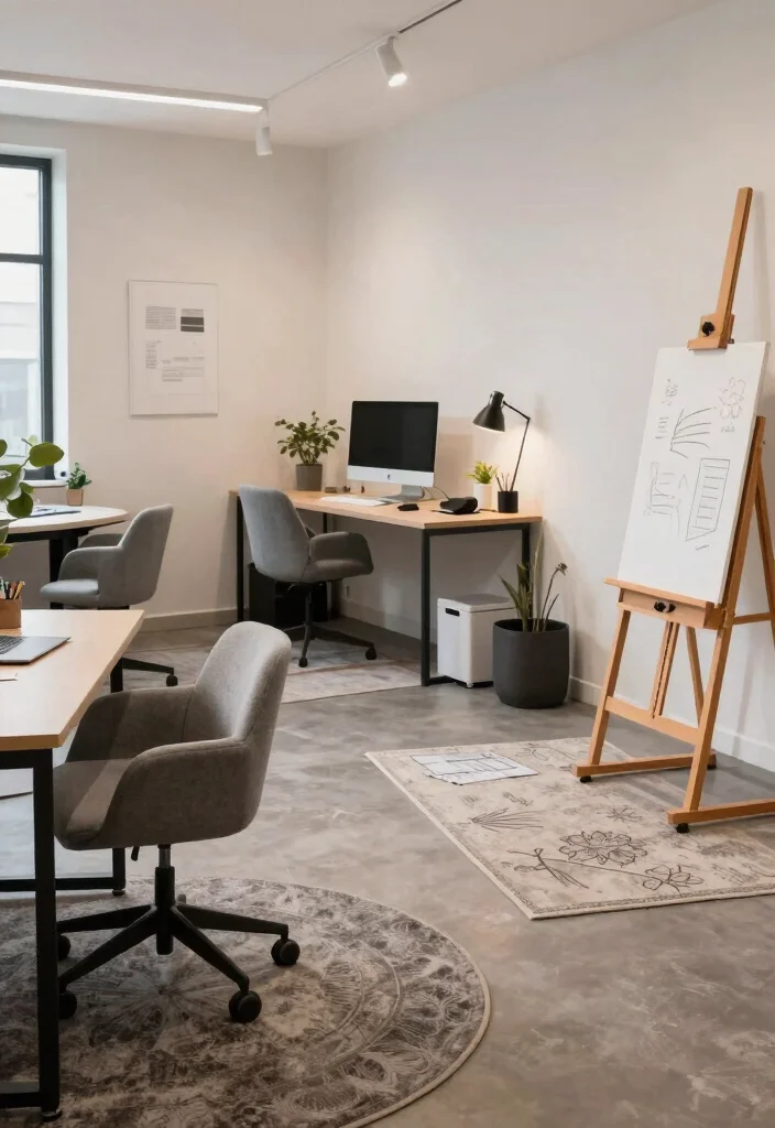 17 Corporate Desk Setup Ideas That Feel Sleek - 14. Flexible Work Zones 1