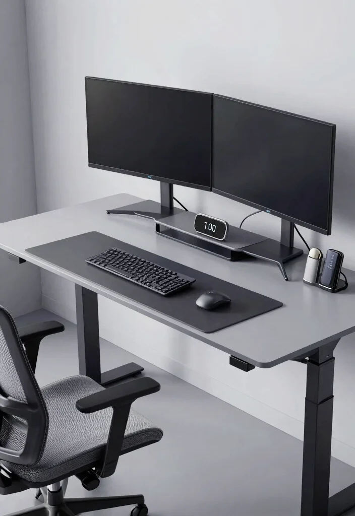 17 Corporate Desk Setup Ideas That Feel Sleek - 4. High-Tech Efficiency 1