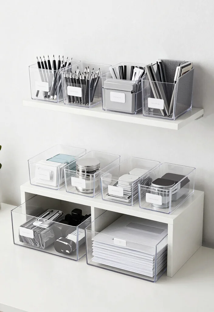 17 Corporate Desk Setup Ideas That Feel Sleek - 9. Smart Organization Solutions 1