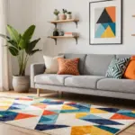 17 Geometric Rug Living Room Ideas That Pop