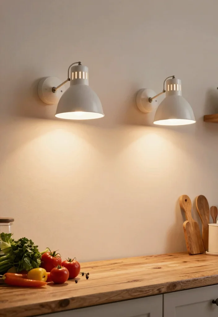 17 Kitchen Wall Lamp Ideas That Add Warm Lighting - 10. Adjustable Wall Lamps 1