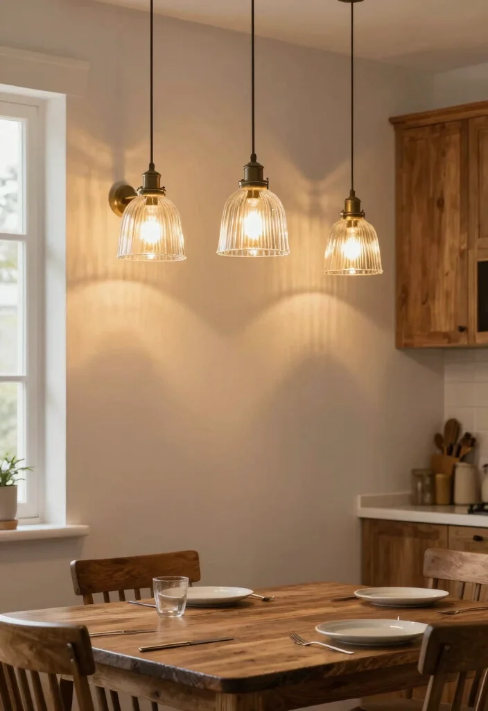 17 Kitchen Wall Lamp Ideas That Add Warm Lighting - 11. Glass Shade Wall Lamps 1
