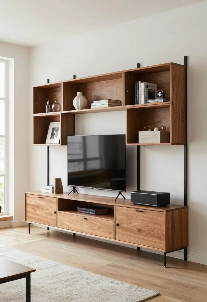17 TV Unit Simple Design Modern Ideas That Look Chic 66 17 TV Unit Simple Design Modern Ideas That Look Chic - 16. Modular Wall Units 1