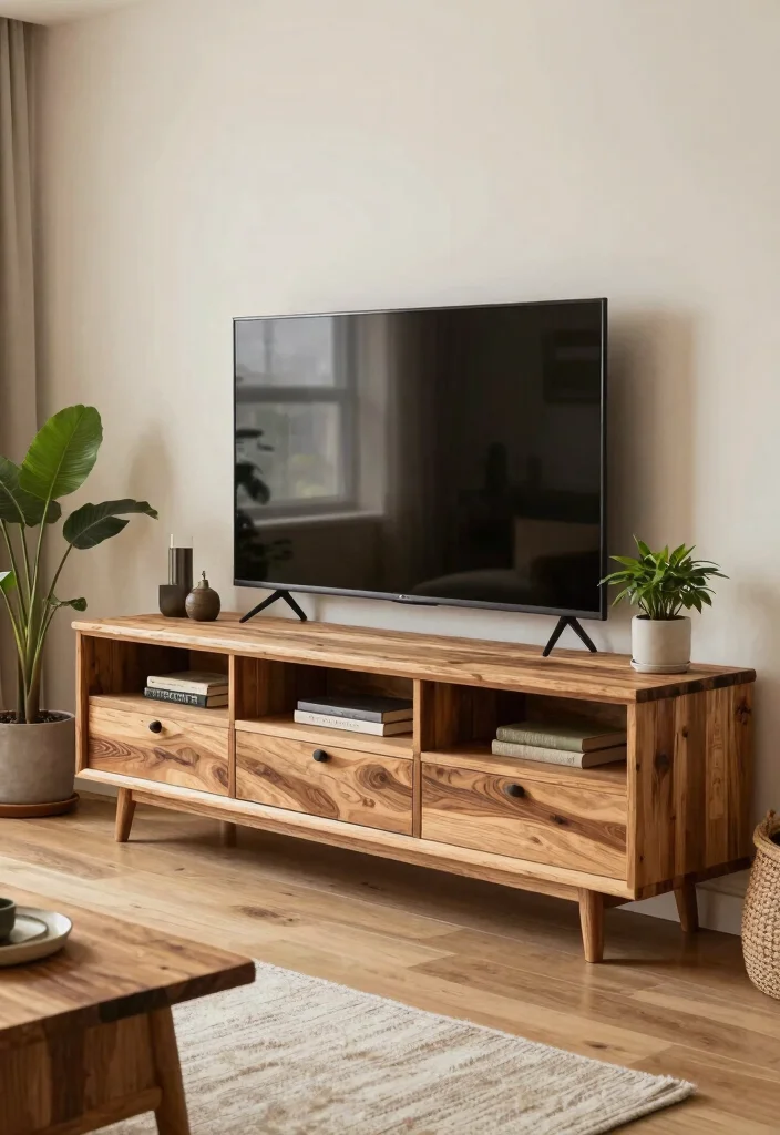 17 TV Unit Simple Design Modern Ideas That Look Chic 67 17 TV Unit Simple Design Modern Ideas That Look Chic - 17. Eco-Friendly Materials 1