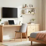 17 TV and Study Unit Bedroom Ideas That Save Space