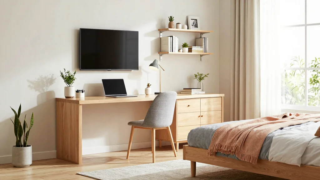 17 TV and Study Unit Bedroom Ideas That Save Space