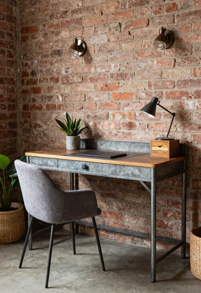 18 Artist Desk Setup Ideas That Spark Creativity 43 18 Artist Desk Setup Ideas That Spark Creativity - 13. Industrial Chic Vibes 1