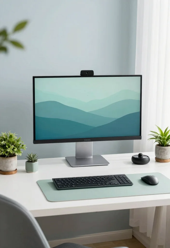18 Artist Desk Setup Ideas That Spark Creativity 44 18 Artist Desk Setup Ideas That Spark Creativity - 14. Zen and Calming Atmosphere 1