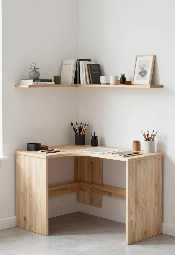 18 Artist Desk Setup Ideas That Spark Creativity 27 18 Artist Desk Setup Ideas That Spark Creativity - 7. Compact L-Shaped Desk 1