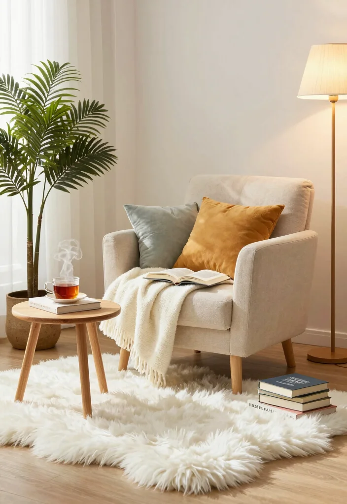 18 Faux Fur Rug Ideas That Add Instant Cozy - 4. Cozy Corners 1