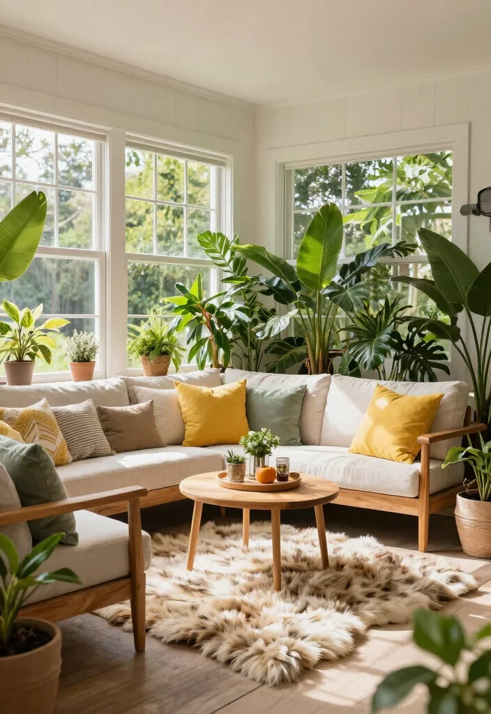 18 Faux Fur Rug Ideas That Add Instant Cozy - 8. Outdoor-Inspired Spaces 1