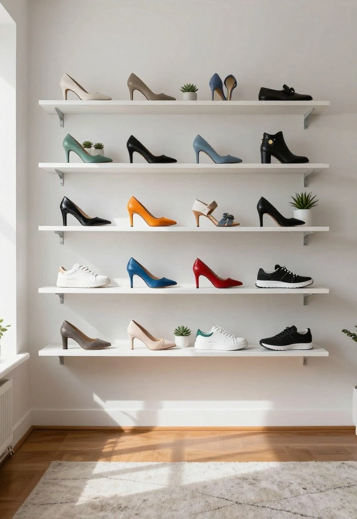 18 Shoe Unit Design Modern Ideas That Stay Sleek 1 18 Shoe Unit Design Modern Ideas That Stay Sleek - 1. Floating Shelves for a Modern Touch 1
