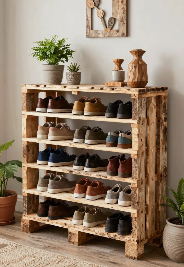 18 Shoe Unit Design Modern Ideas That Stay Sleek 54 18 Shoe Unit Design Modern Ideas That Stay Sleek - 14. Rustic Pallet Shoe Rack 1