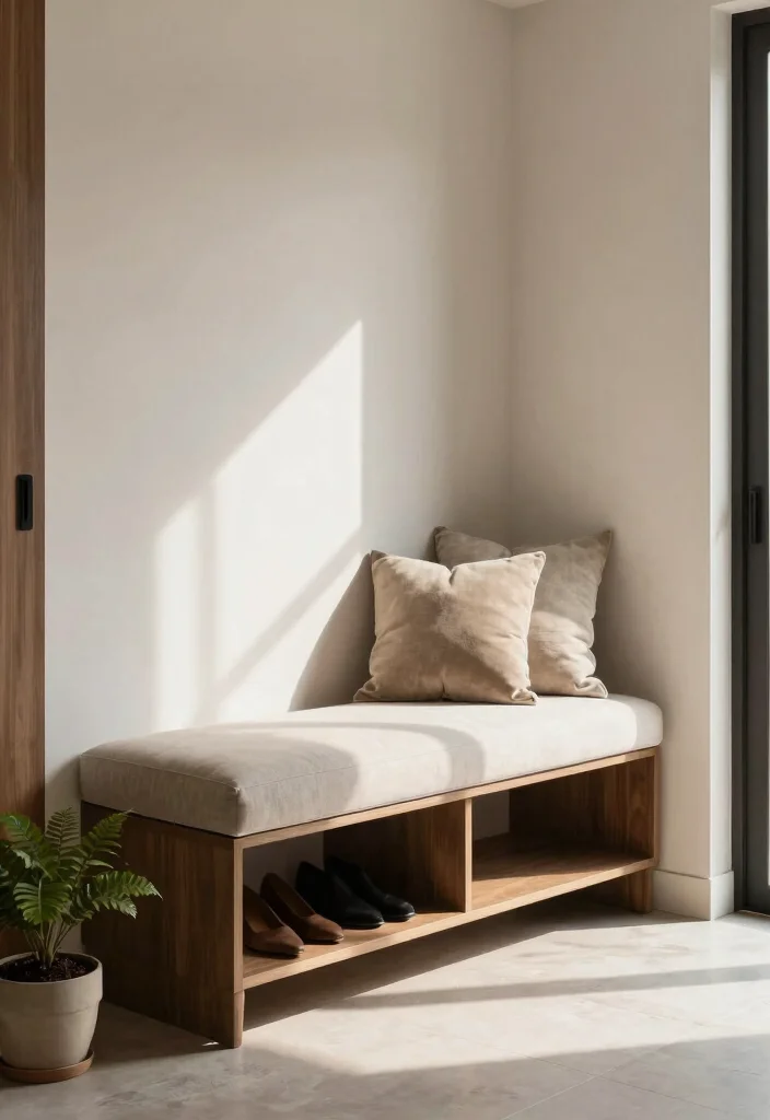 18 Shoe Unit Design Modern Ideas That Stay Sleek 12 18 Shoe Unit Design Modern Ideas That Stay Sleek - 2. Bench with Hidden Storage 1