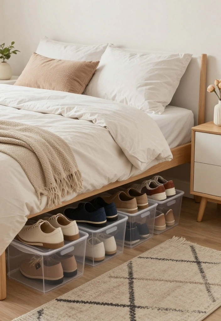 18 Shoe Unit Design Modern Ideas That Stay Sleek 29 18 Shoe Unit Design Modern Ideas That Stay Sleek - 9. Under-Bed Shoe Storage 1
