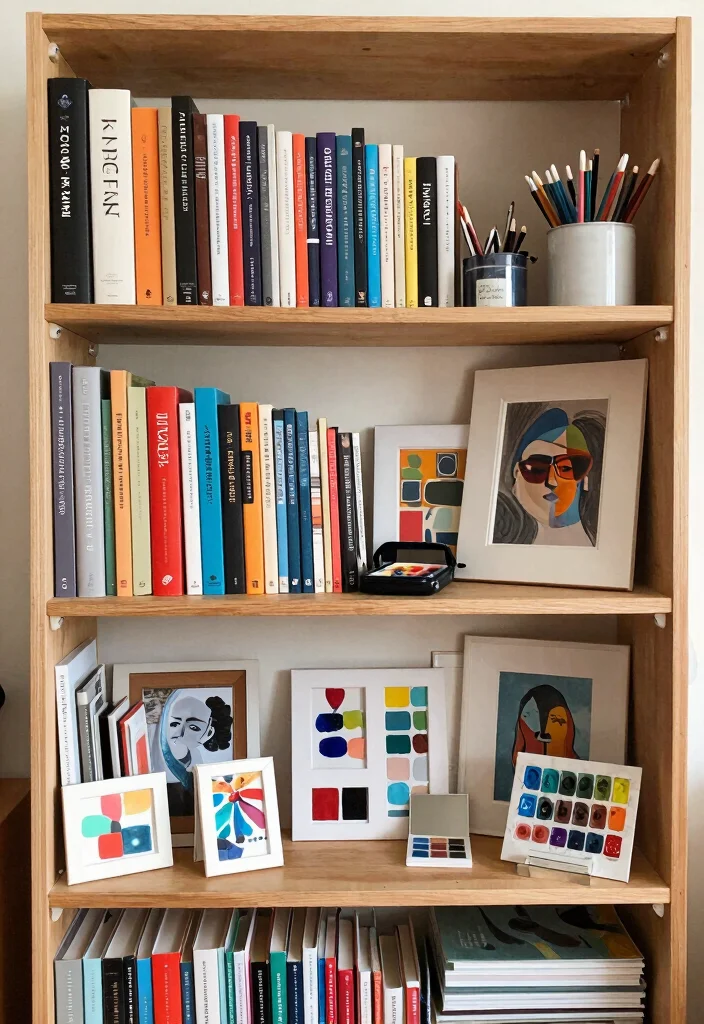 18 Small Bookshelf Decor Ideas That Look Pinterest Perfect 68 18 Small Bookshelf Decor Ideas That Look Pinterest Perfect - 18. Celebrate Your Hobbies 1