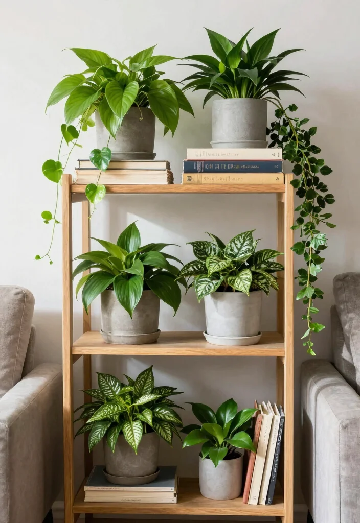 18 Small Bookshelf Decor Ideas That Look Pinterest Perfect 2 18 Small Bookshelf Decor Ideas That Look Pinterest Perfect - 2. Add Greenery for a Touch of Life 1