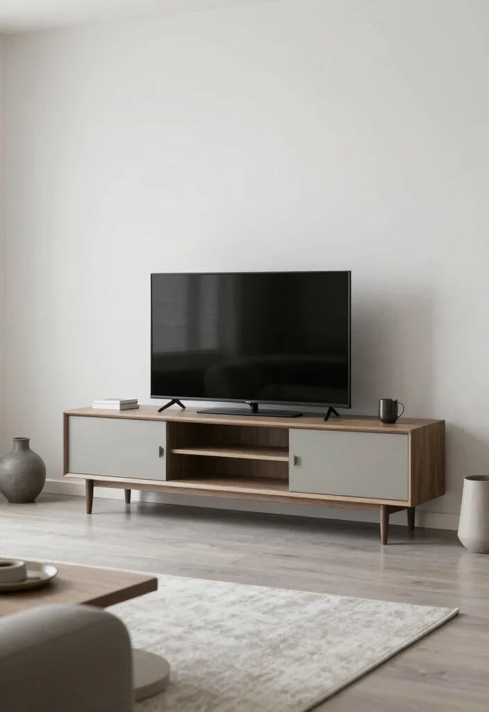 18 TV Unit Vintage Ideas With Timeless Charm 50 18 TV Unit Vintage Ideas With Timeless Charm - 10. Minimalist Modern 1