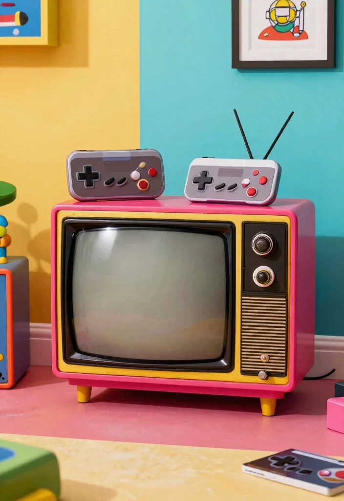 18 TV Unit Vintage Ideas With Timeless Charm 52 18 TV Unit Vintage Ideas With Timeless Charm - 12. Retro Gaming Nostalgia 1