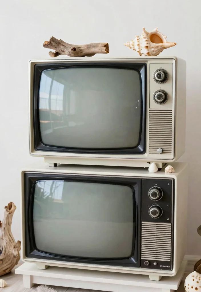 18 TV Unit Vintage Ideas With Timeless Charm 54 18 TV Unit Vintage Ideas With Timeless Charm - 14. Coastal Vibes 1