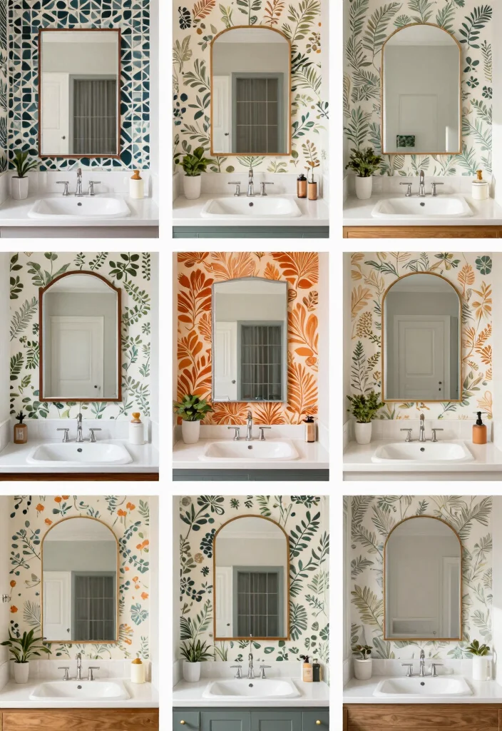 18 Wallpaper Behind Bathroom Mirror Ideas That Pop - Conclusion 1